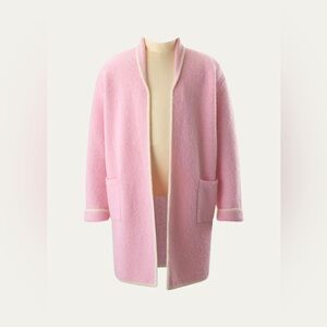 Rachel Riley Pink Boucle Sparkle Wool Sweater